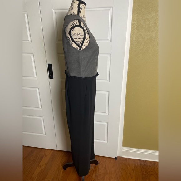 J Crew 365 Wide Leg Jumpsuit Black Gray Size 4 NWT - Picture 7 of 10
